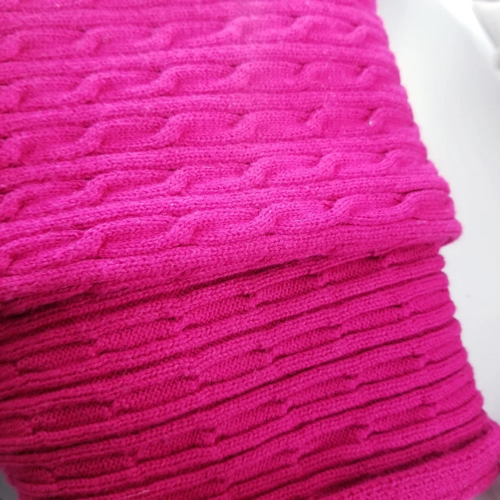 Lands End Knit Scarf Women Pink